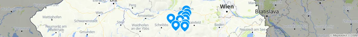Map view for Pharmacies emergency services nearby Rabenstein an der Pielach (Sankt Pölten (Land), Niederösterreich)